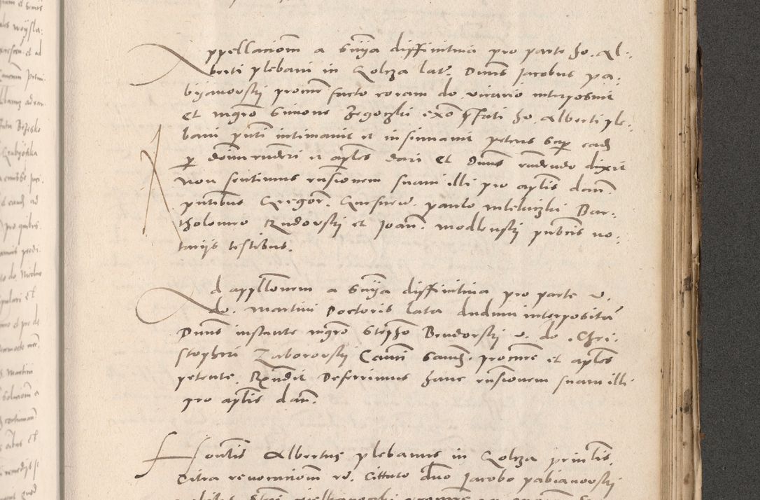 Zdjęcie nr 907 dla obiektu archiwalnego: Acta actorum causarum, sententiarum tam diffinitivarum quam interloquutoriarum, decretorum, obligationum, quietationum et constitutionum procuratorum coram reverendo domino Stanislao Schlomovski praeposito Calissiensi, archidiacono Sandecensi, canonico vicarioque in spiritualibus generali Cracocoviensi ad annum Domini millesimum quingentesimum quinquagesimum sextum, cuius indicatio quatuor decima, pontificatus sanctissimi in Christo patris domini Pauli divina providencia pape quarti anno ipsius