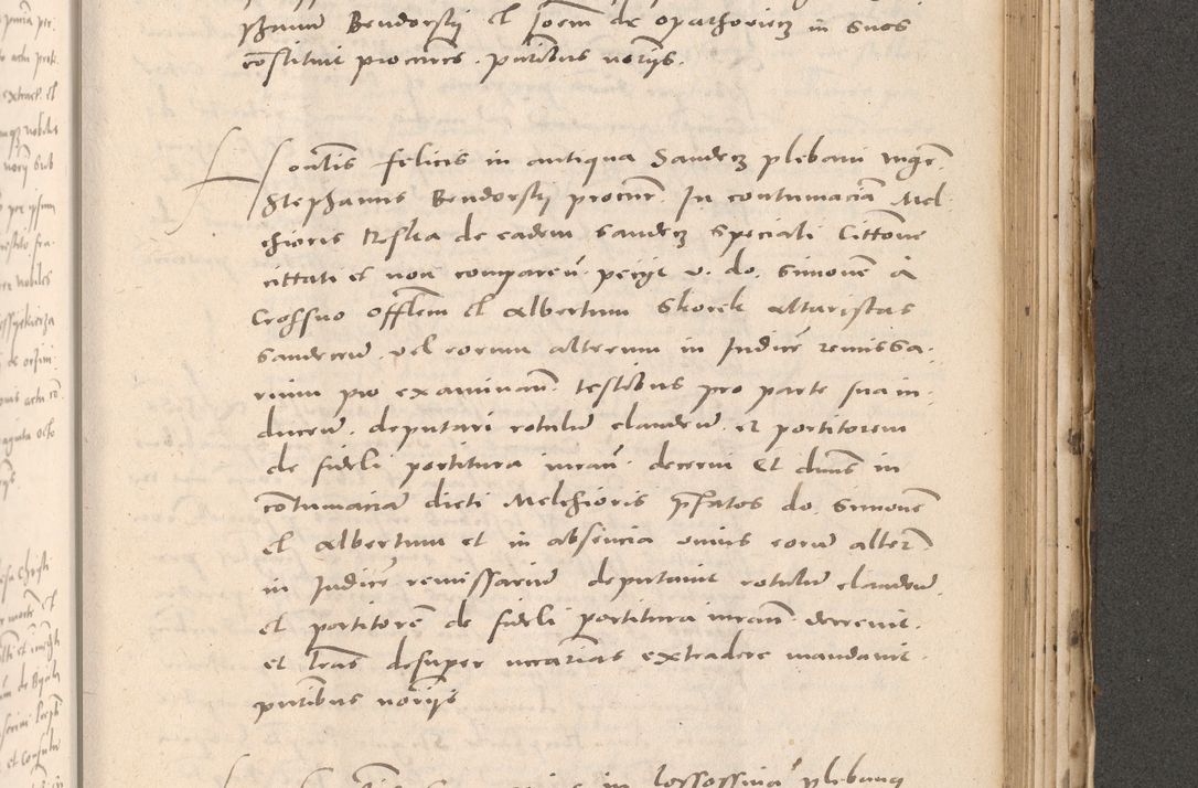 Zdjęcie nr 889 dla obiektu archiwalnego: Acta actorum causarum, sententiarum tam diffinitivarum quam interloquutoriarum, decretorum, obligationum, quietationum et constitutionum procuratorum coram reverendo domino Stanislao Schlomovski praeposito Calissiensi, archidiacono Sandecensi, canonico vicarioque in spiritualibus generali Cracocoviensi ad annum Domini millesimum quingentesimum quinquagesimum sextum, cuius indicatio quatuor decima, pontificatus sanctissimi in Christo patris domini Pauli divina providencia pape quarti anno ipsius