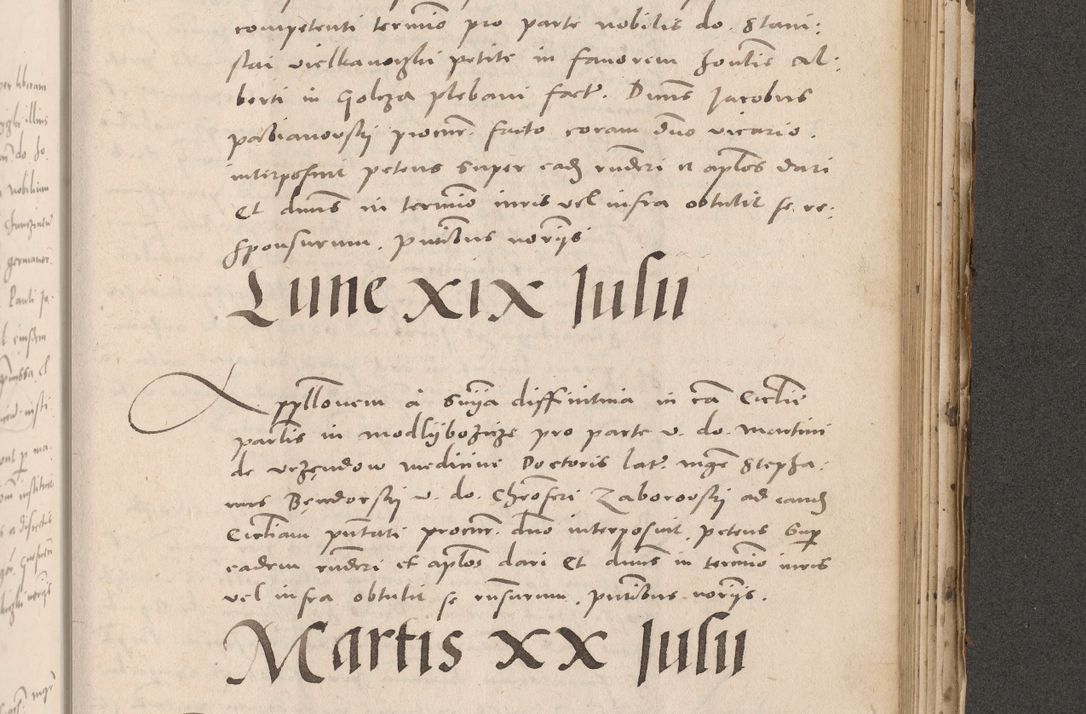 Zdjęcie nr 887 dla obiektu archiwalnego: Acta actorum causarum, sententiarum tam diffinitivarum quam interloquutoriarum, decretorum, obligationum, quietationum et constitutionum procuratorum coram reverendo domino Stanislao Schlomovski praeposito Calissiensi, archidiacono Sandecensi, canonico vicarioque in spiritualibus generali Cracocoviensi ad annum Domini millesimum quingentesimum quinquagesimum sextum, cuius indicatio quatuor decima, pontificatus sanctissimi in Christo patris domini Pauli divina providencia pape quarti anno ipsius