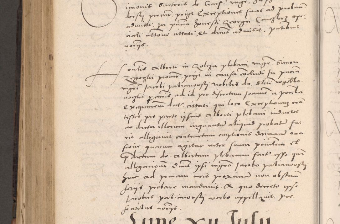 Zdjęcie nr 884 dla obiektu archiwalnego: Acta actorum causarum, sententiarum tam diffinitivarum quam interloquutoriarum, decretorum, obligationum, quietationum et constitutionum procuratorum coram reverendo domino Stanislao Schlomovski praeposito Calissiensi, archidiacono Sandecensi, canonico vicarioque in spiritualibus generali Cracocoviensi ad annum Domini millesimum quingentesimum quinquagesimum sextum, cuius indicatio quatuor decima, pontificatus sanctissimi in Christo patris domini Pauli divina providencia pape quarti anno ipsius