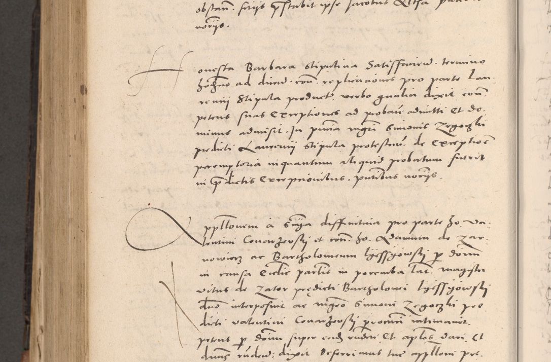 Zdjęcie nr 880 dla obiektu archiwalnego: Acta actorum causarum, sententiarum tam diffinitivarum quam interloquutoriarum, decretorum, obligationum, quietationum et constitutionum procuratorum coram reverendo domino Stanislao Schlomovski praeposito Calissiensi, archidiacono Sandecensi, canonico vicarioque in spiritualibus generali Cracocoviensi ad annum Domini millesimum quingentesimum quinquagesimum sextum, cuius indicatio quatuor decima, pontificatus sanctissimi in Christo patris domini Pauli divina providencia pape quarti anno ipsius