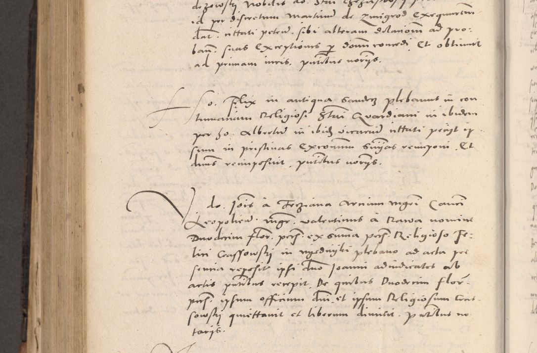 Zdjęcie nr 882 dla obiektu archiwalnego: Acta actorum causarum, sententiarum tam diffinitivarum quam interloquutoriarum, decretorum, obligationum, quietationum et constitutionum procuratorum coram reverendo domino Stanislao Schlomovski praeposito Calissiensi, archidiacono Sandecensi, canonico vicarioque in spiritualibus generali Cracocoviensi ad annum Domini millesimum quingentesimum quinquagesimum sextum, cuius indicatio quatuor decima, pontificatus sanctissimi in Christo patris domini Pauli divina providencia pape quarti anno ipsius