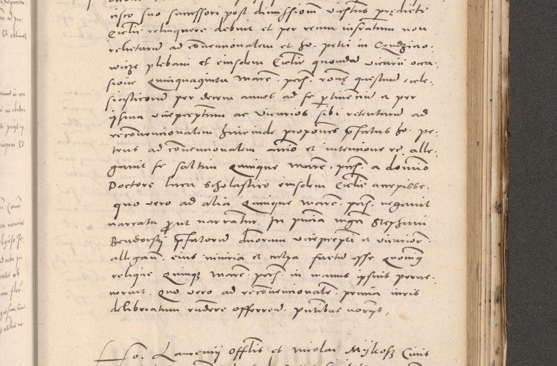 Zdjęcie nr 883 dla obiektu archiwalnego: Acta actorum causarum, sententiarum tam diffinitivarum quam interloquutoriarum, decretorum, obligationum, quietationum et constitutionum procuratorum coram reverendo domino Stanislao Schlomovski praeposito Calissiensi, archidiacono Sandecensi, canonico vicarioque in spiritualibus generali Cracocoviensi ad annum Domini millesimum quingentesimum quinquagesimum sextum, cuius indicatio quatuor decima, pontificatus sanctissimi in Christo patris domini Pauli divina providencia pape quarti anno ipsius