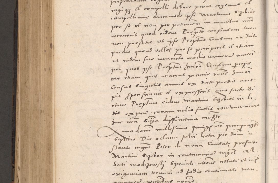 Zdjęcie nr 870 dla obiektu archiwalnego: Acta actorum causarum, sententiarum tam diffinitivarum quam interloquutoriarum, decretorum, obligationum, quietationum et constitutionum procuratorum coram reverendo domino Stanislao Schlomovski praeposito Calissiensi, archidiacono Sandecensi, canonico vicarioque in spiritualibus generali Cracocoviensi ad annum Domini millesimum quingentesimum quinquagesimum sextum, cuius indicatio quatuor decima, pontificatus sanctissimi in Christo patris domini Pauli divina providencia pape quarti anno ipsius