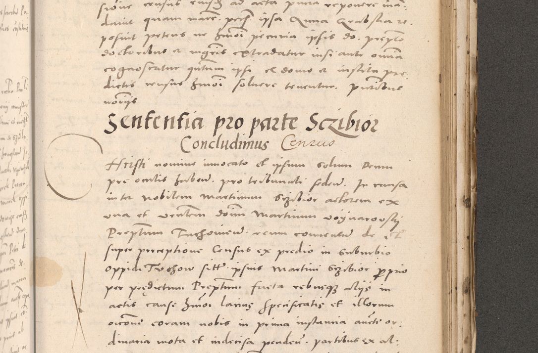 Zdjęcie nr 869 dla obiektu archiwalnego: Acta actorum causarum, sententiarum tam diffinitivarum quam interloquutoriarum, decretorum, obligationum, quietationum et constitutionum procuratorum coram reverendo domino Stanislao Schlomovski praeposito Calissiensi, archidiacono Sandecensi, canonico vicarioque in spiritualibus generali Cracocoviensi ad annum Domini millesimum quingentesimum quinquagesimum sextum, cuius indicatio quatuor decima, pontificatus sanctissimi in Christo patris domini Pauli divina providencia pape quarti anno ipsius