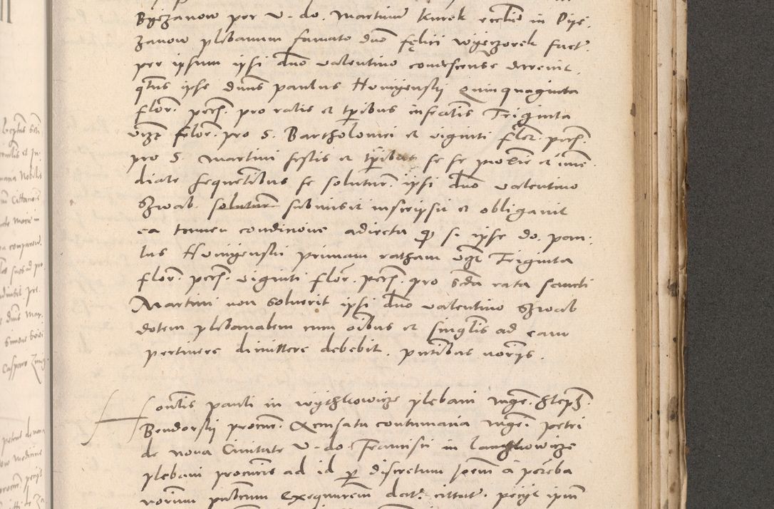 Zdjęcie nr 867 dla obiektu archiwalnego: Acta actorum causarum, sententiarum tam diffinitivarum quam interloquutoriarum, decretorum, obligationum, quietationum et constitutionum procuratorum coram reverendo domino Stanislao Schlomovski praeposito Calissiensi, archidiacono Sandecensi, canonico vicarioque in spiritualibus generali Cracocoviensi ad annum Domini millesimum quingentesimum quinquagesimum sextum, cuius indicatio quatuor decima, pontificatus sanctissimi in Christo patris domini Pauli divina providencia pape quarti anno ipsius