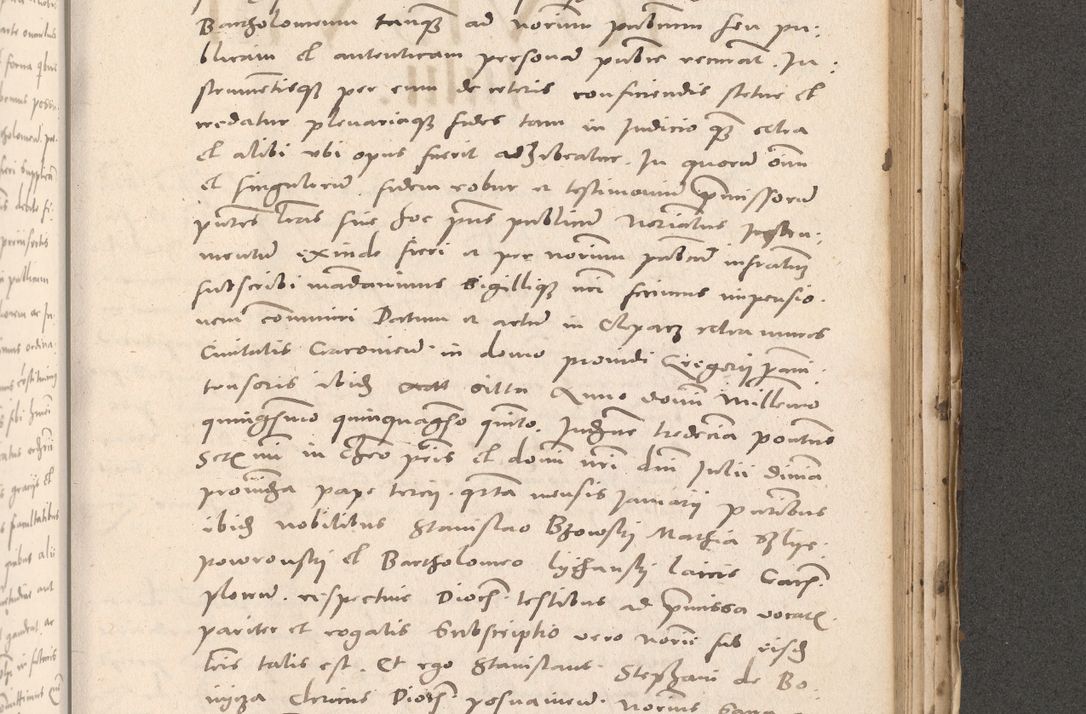 Zdjęcie nr 865 dla obiektu archiwalnego: Acta actorum causarum, sententiarum tam diffinitivarum quam interloquutoriarum, decretorum, obligationum, quietationum et constitutionum procuratorum coram reverendo domino Stanislao Schlomovski praeposito Calissiensi, archidiacono Sandecensi, canonico vicarioque in spiritualibus generali Cracocoviensi ad annum Domini millesimum quingentesimum quinquagesimum sextum, cuius indicatio quatuor decima, pontificatus sanctissimi in Christo patris domini Pauli divina providencia pape quarti anno ipsius
