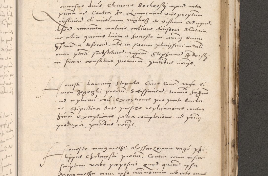 Zdjęcie nr 855 dla obiektu archiwalnego: Acta actorum causarum, sententiarum tam diffinitivarum quam interloquutoriarum, decretorum, obligationum, quietationum et constitutionum procuratorum coram reverendo domino Stanislao Schlomovski praeposito Calissiensi, archidiacono Sandecensi, canonico vicarioque in spiritualibus generali Cracocoviensi ad annum Domini millesimum quingentesimum quinquagesimum sextum, cuius indicatio quatuor decima, pontificatus sanctissimi in Christo patris domini Pauli divina providencia pape quarti anno ipsius