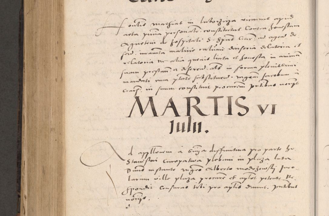 Zdjęcie nr 856 dla obiektu archiwalnego: Acta actorum causarum, sententiarum tam diffinitivarum quam interloquutoriarum, decretorum, obligationum, quietationum et constitutionum procuratorum coram reverendo domino Stanislao Schlomovski praeposito Calissiensi, archidiacono Sandecensi, canonico vicarioque in spiritualibus generali Cracocoviensi ad annum Domini millesimum quingentesimum quinquagesimum sextum, cuius indicatio quatuor decima, pontificatus sanctissimi in Christo patris domini Pauli divina providencia pape quarti anno ipsius