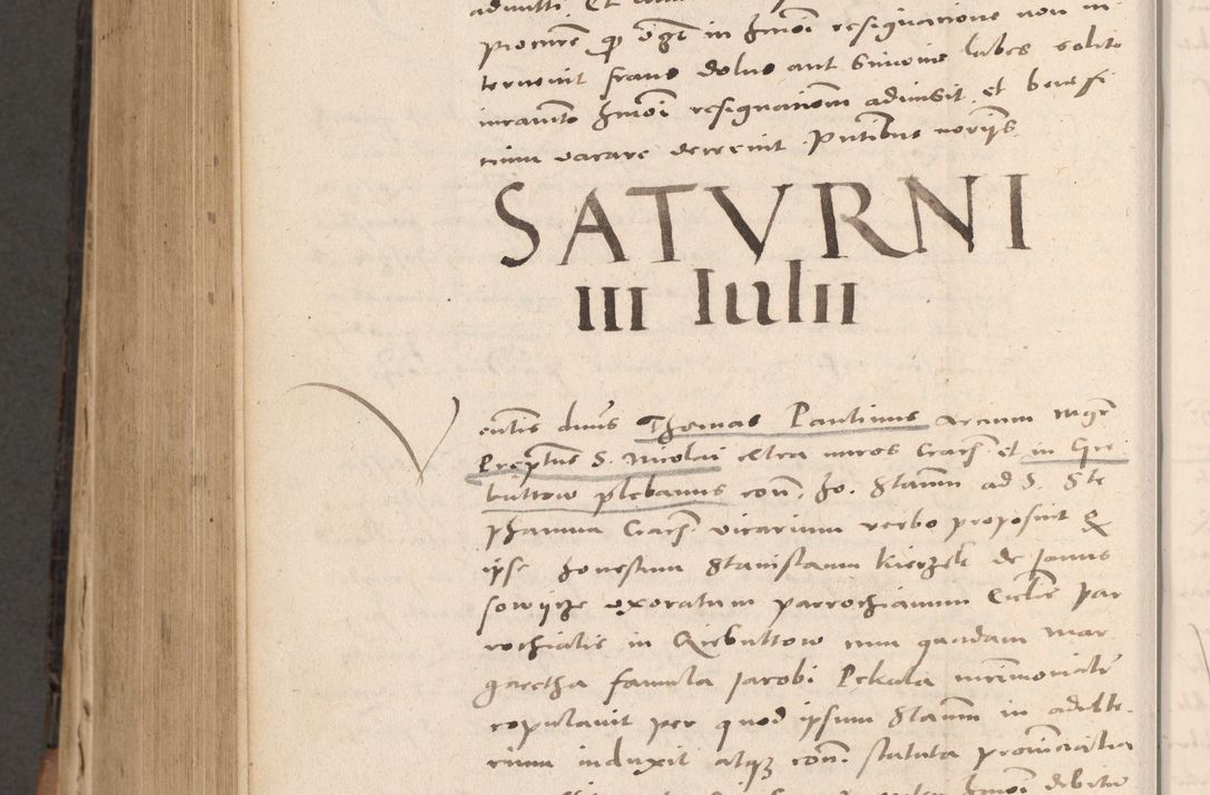Zdjęcie nr 852 dla obiektu archiwalnego: Acta actorum causarum, sententiarum tam diffinitivarum quam interloquutoriarum, decretorum, obligationum, quietationum et constitutionum procuratorum coram reverendo domino Stanislao Schlomovski praeposito Calissiensi, archidiacono Sandecensi, canonico vicarioque in spiritualibus generali Cracocoviensi ad annum Domini millesimum quingentesimum quinquagesimum sextum, cuius indicatio quatuor decima, pontificatus sanctissimi in Christo patris domini Pauli divina providencia pape quarti anno ipsius