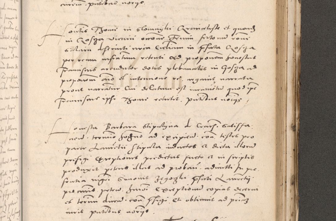 Zdjęcie nr 851 dla obiektu archiwalnego: Acta actorum causarum, sententiarum tam diffinitivarum quam interloquutoriarum, decretorum, obligationum, quietationum et constitutionum procuratorum coram reverendo domino Stanislao Schlomovski praeposito Calissiensi, archidiacono Sandecensi, canonico vicarioque in spiritualibus generali Cracocoviensi ad annum Domini millesimum quingentesimum quinquagesimum sextum, cuius indicatio quatuor decima, pontificatus sanctissimi in Christo patris domini Pauli divina providencia pape quarti anno ipsius
