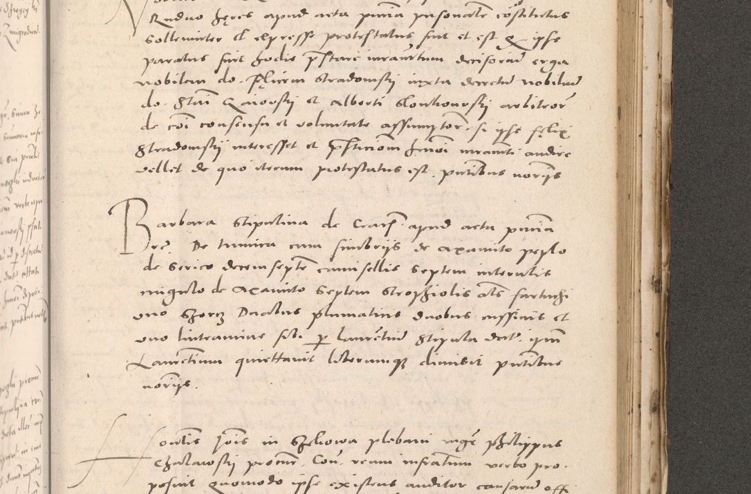 Zdjęcie nr 849 dla obiektu archiwalnego: Acta actorum causarum, sententiarum tam diffinitivarum quam interloquutoriarum, decretorum, obligationum, quietationum et constitutionum procuratorum coram reverendo domino Stanislao Schlomovski praeposito Calissiensi, archidiacono Sandecensi, canonico vicarioque in spiritualibus generali Cracocoviensi ad annum Domini millesimum quingentesimum quinquagesimum sextum, cuius indicatio quatuor decima, pontificatus sanctissimi in Christo patris domini Pauli divina providencia pape quarti anno ipsius