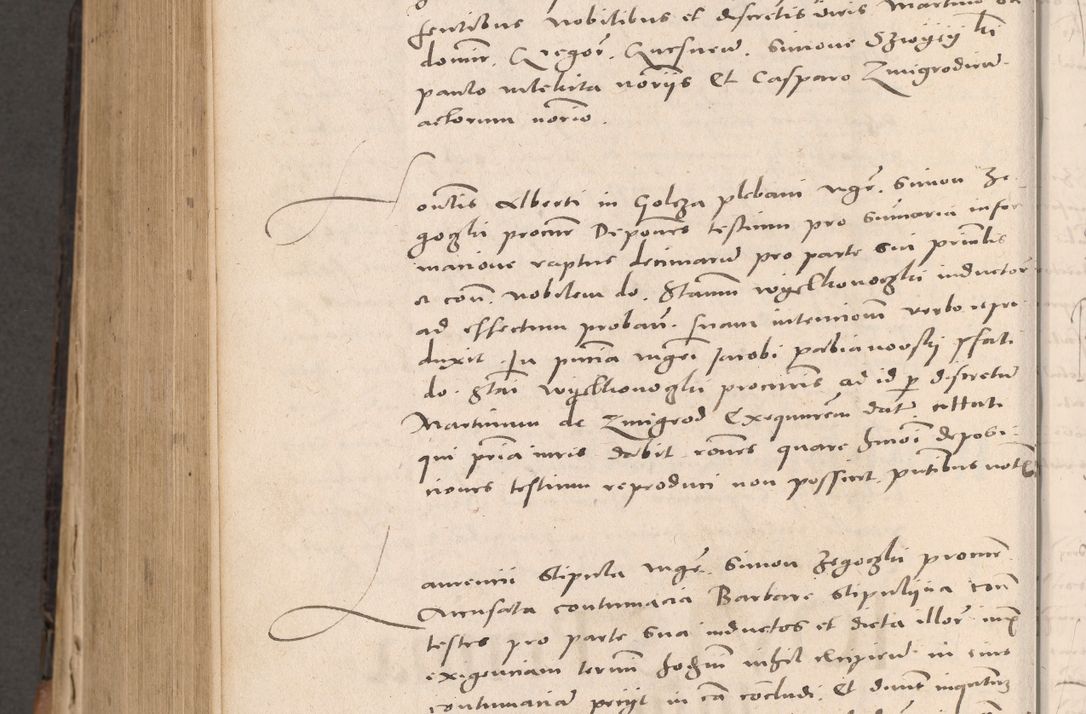 Zdjęcie nr 848 dla obiektu archiwalnego: Acta actorum causarum, sententiarum tam diffinitivarum quam interloquutoriarum, decretorum, obligationum, quietationum et constitutionum procuratorum coram reverendo domino Stanislao Schlomovski praeposito Calissiensi, archidiacono Sandecensi, canonico vicarioque in spiritualibus generali Cracocoviensi ad annum Domini millesimum quingentesimum quinquagesimum sextum, cuius indicatio quatuor decima, pontificatus sanctissimi in Christo patris domini Pauli divina providencia pape quarti anno ipsius