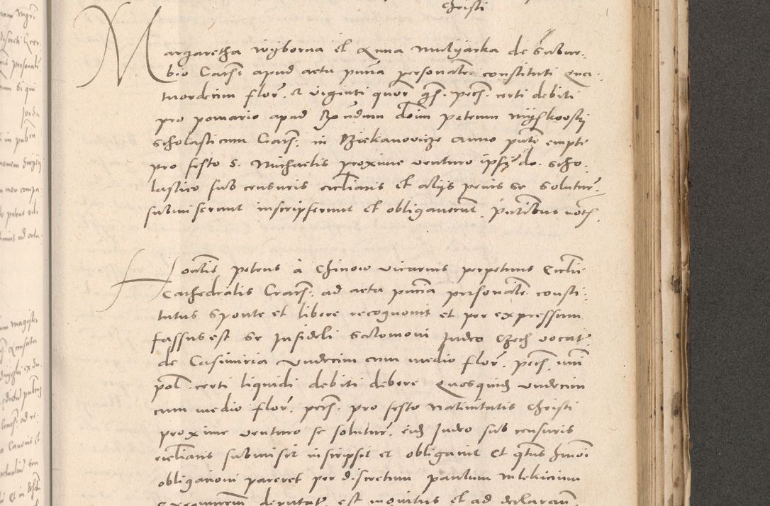 Zdjęcie nr 839 dla obiektu archiwalnego: Acta actorum causarum, sententiarum tam diffinitivarum quam interloquutoriarum, decretorum, obligationum, quietationum et constitutionum procuratorum coram reverendo domino Stanislao Schlomovski praeposito Calissiensi, archidiacono Sandecensi, canonico vicarioque in spiritualibus generali Cracocoviensi ad annum Domini millesimum quingentesimum quinquagesimum sextum, cuius indicatio quatuor decima, pontificatus sanctissimi in Christo patris domini Pauli divina providencia pape quarti anno ipsius