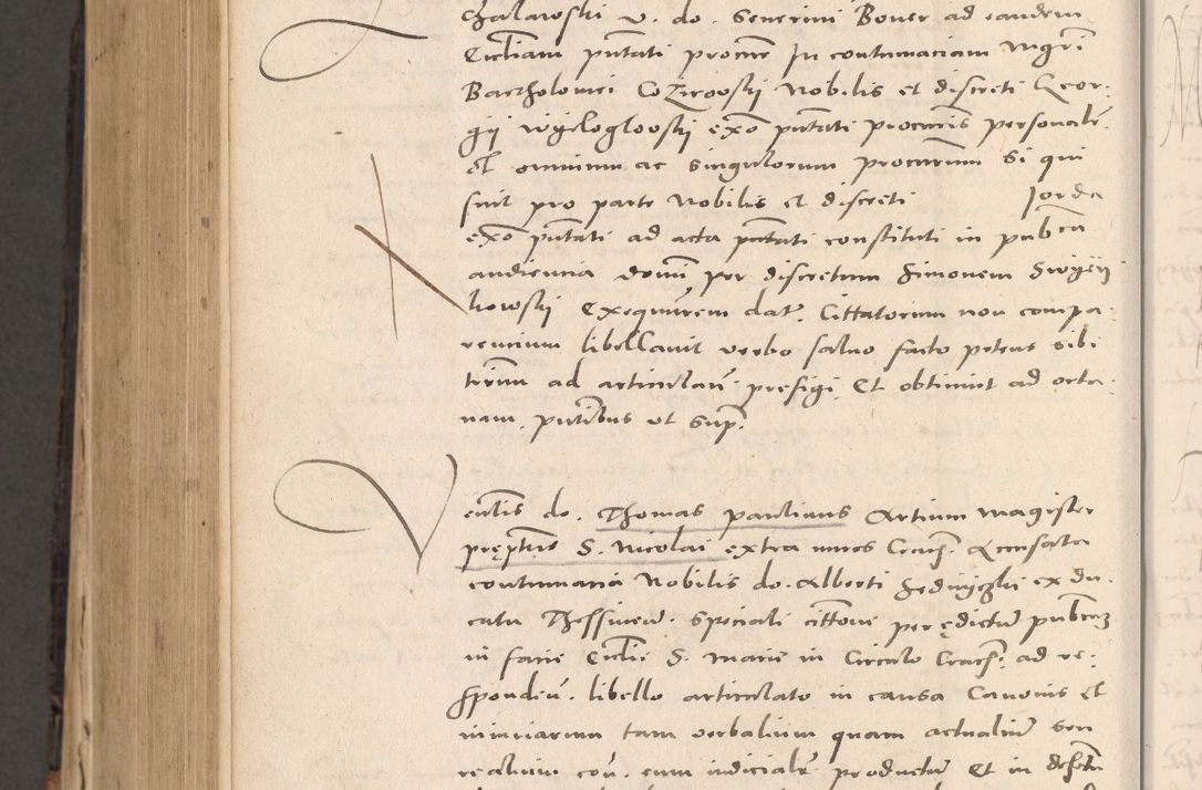 Zdjęcie nr 838 dla obiektu archiwalnego: Acta actorum causarum, sententiarum tam diffinitivarum quam interloquutoriarum, decretorum, obligationum, quietationum et constitutionum procuratorum coram reverendo domino Stanislao Schlomovski praeposito Calissiensi, archidiacono Sandecensi, canonico vicarioque in spiritualibus generali Cracocoviensi ad annum Domini millesimum quingentesimum quinquagesimum sextum, cuius indicatio quatuor decima, pontificatus sanctissimi in Christo patris domini Pauli divina providencia pape quarti anno ipsius