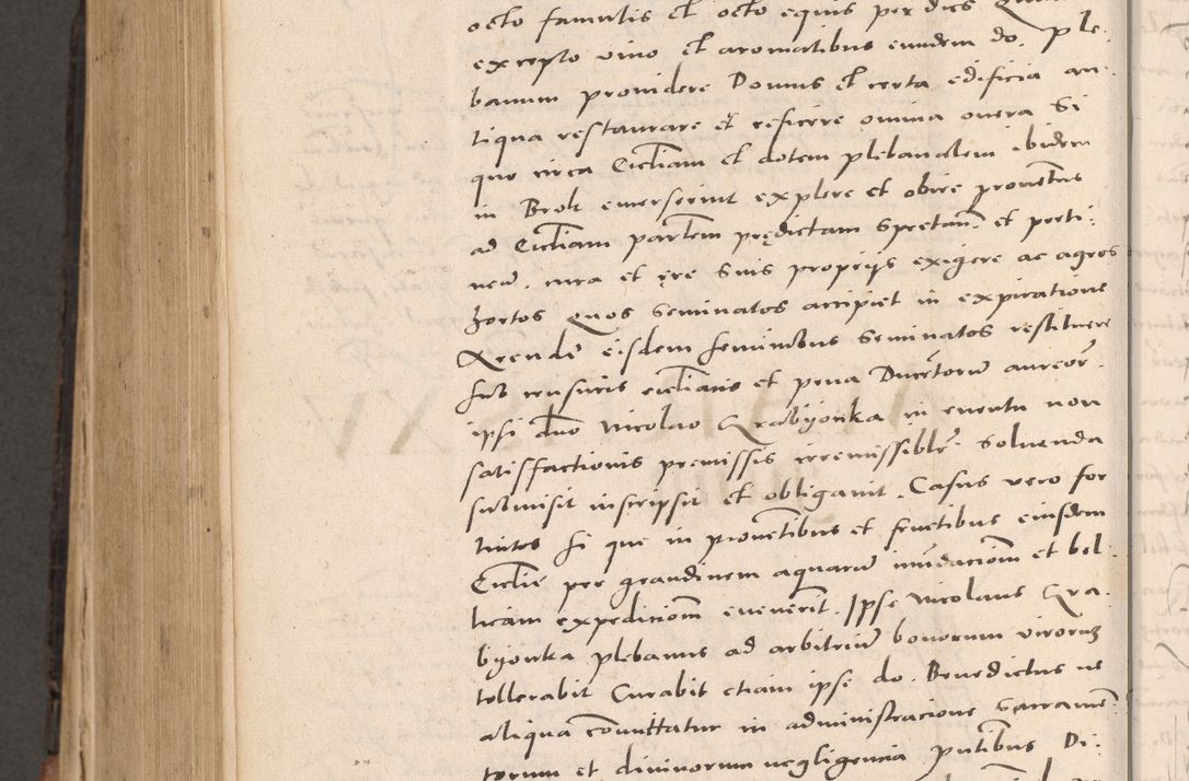 Zdjęcie nr 830 dla obiektu archiwalnego: Acta actorum causarum, sententiarum tam diffinitivarum quam interloquutoriarum, decretorum, obligationum, quietationum et constitutionum procuratorum coram reverendo domino Stanislao Schlomovski praeposito Calissiensi, archidiacono Sandecensi, canonico vicarioque in spiritualibus generali Cracocoviensi ad annum Domini millesimum quingentesimum quinquagesimum sextum, cuius indicatio quatuor decima, pontificatus sanctissimi in Christo patris domini Pauli divina providencia pape quarti anno ipsius