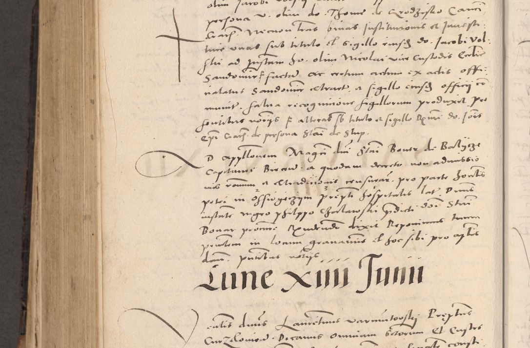 Zdjęcie nr 828 dla obiektu archiwalnego: Acta actorum causarum, sententiarum tam diffinitivarum quam interloquutoriarum, decretorum, obligationum, quietationum et constitutionum procuratorum coram reverendo domino Stanislao Schlomovski praeposito Calissiensi, archidiacono Sandecensi, canonico vicarioque in spiritualibus generali Cracocoviensi ad annum Domini millesimum quingentesimum quinquagesimum sextum, cuius indicatio quatuor decima, pontificatus sanctissimi in Christo patris domini Pauli divina providencia pape quarti anno ipsius