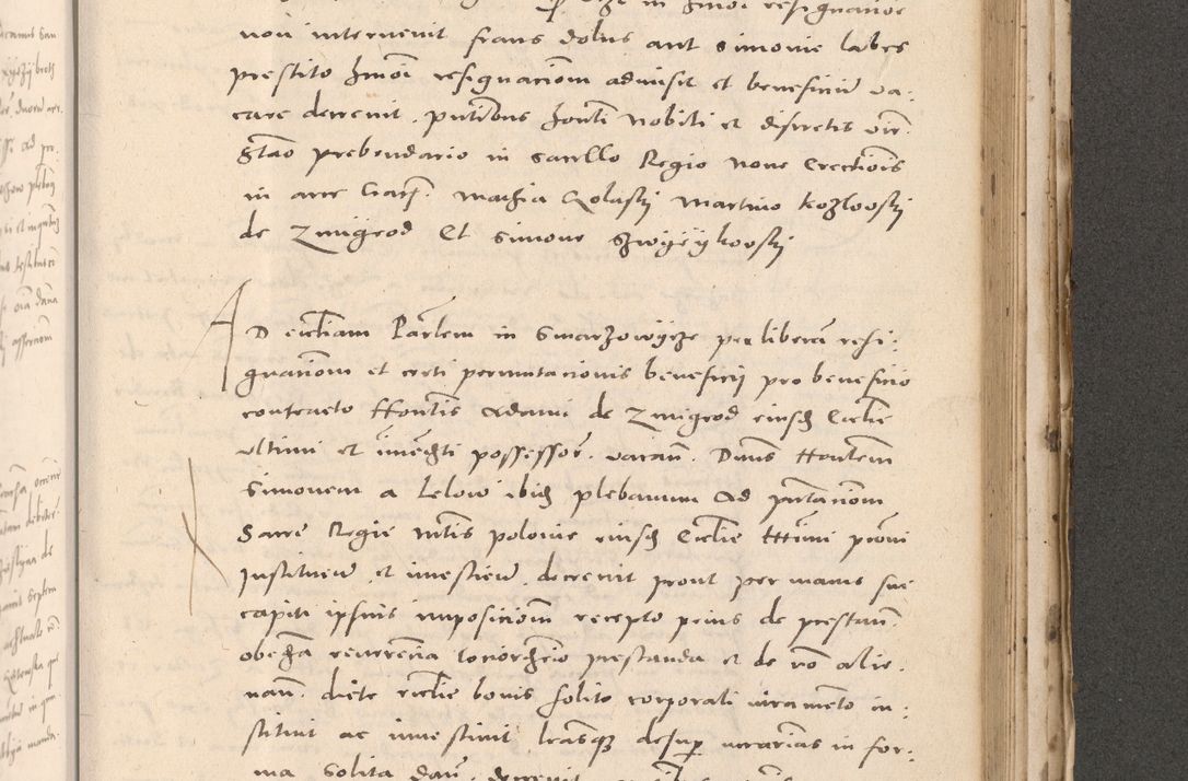 Zdjęcie nr 817 dla obiektu archiwalnego: Acta actorum causarum, sententiarum tam diffinitivarum quam interloquutoriarum, decretorum, obligationum, quietationum et constitutionum procuratorum coram reverendo domino Stanislao Schlomovski praeposito Calissiensi, archidiacono Sandecensi, canonico vicarioque in spiritualibus generali Cracocoviensi ad annum Domini millesimum quingentesimum quinquagesimum sextum, cuius indicatio quatuor decima, pontificatus sanctissimi in Christo patris domini Pauli divina providencia pape quarti anno ipsius