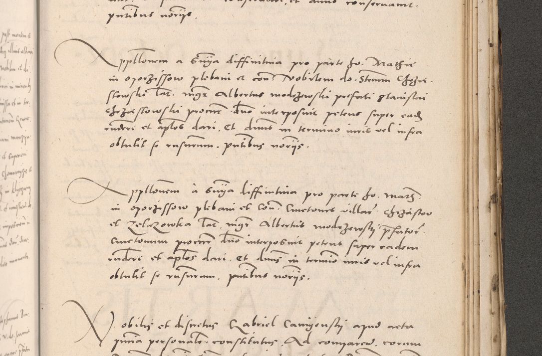 Zdjęcie nr 1007 dla obiektu archiwalnego: Acta actorum causarum, sententiarum tam diffinitivarum quam interloquutoriarum, decretorum, obligationum, quietationum et constitutionum procuratorum coram reverendo domino Stanislao Schlomovski praeposito Calissiensi, archidiacono Sandecensi, canonico vicarioque in spiritualibus generali Cracocoviensi ad annum Domini millesimum quingentesimum quinquagesimum sextum, cuius indicatio quatuor decima, pontificatus sanctissimi in Christo patris domini Pauli divina providencia pape quarti anno ipsius