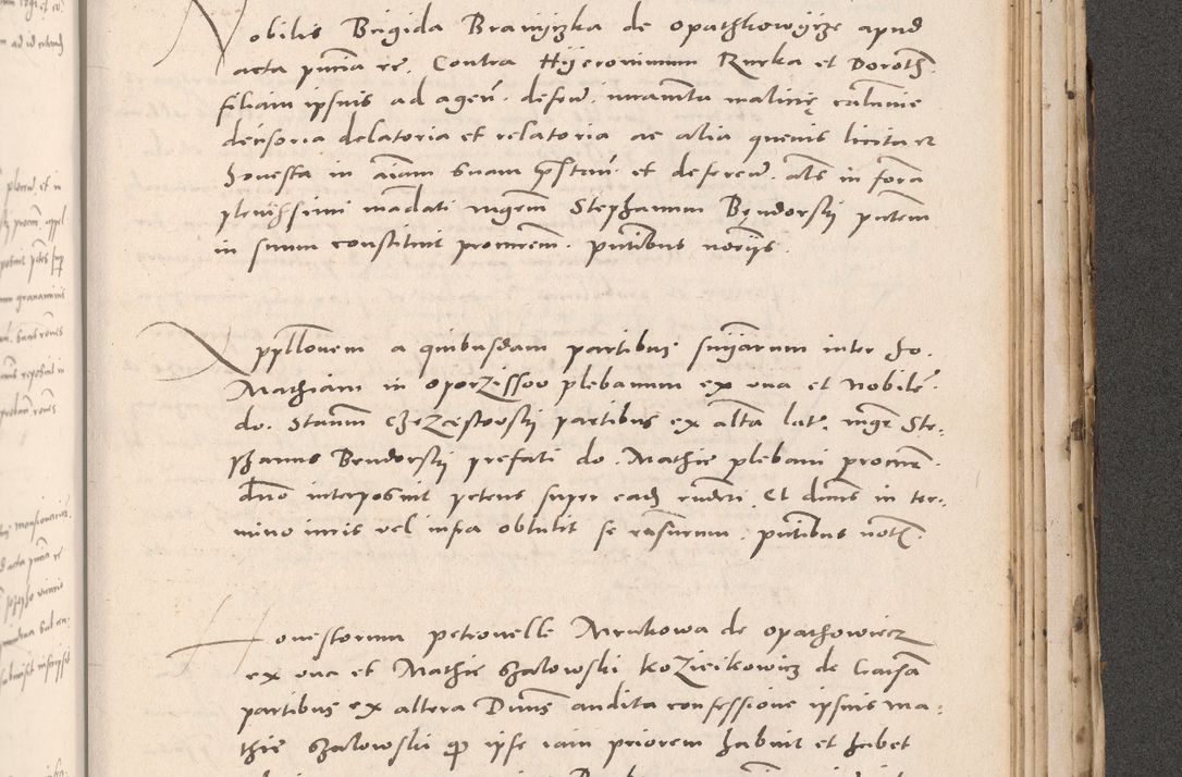 Zdjęcie nr 1005 dla obiektu archiwalnego: Acta actorum causarum, sententiarum tam diffinitivarum quam interloquutoriarum, decretorum, obligationum, quietationum et constitutionum procuratorum coram reverendo domino Stanislao Schlomovski praeposito Calissiensi, archidiacono Sandecensi, canonico vicarioque in spiritualibus generali Cracocoviensi ad annum Domini millesimum quingentesimum quinquagesimum sextum, cuius indicatio quatuor decima, pontificatus sanctissimi in Christo patris domini Pauli divina providencia pape quarti anno ipsius