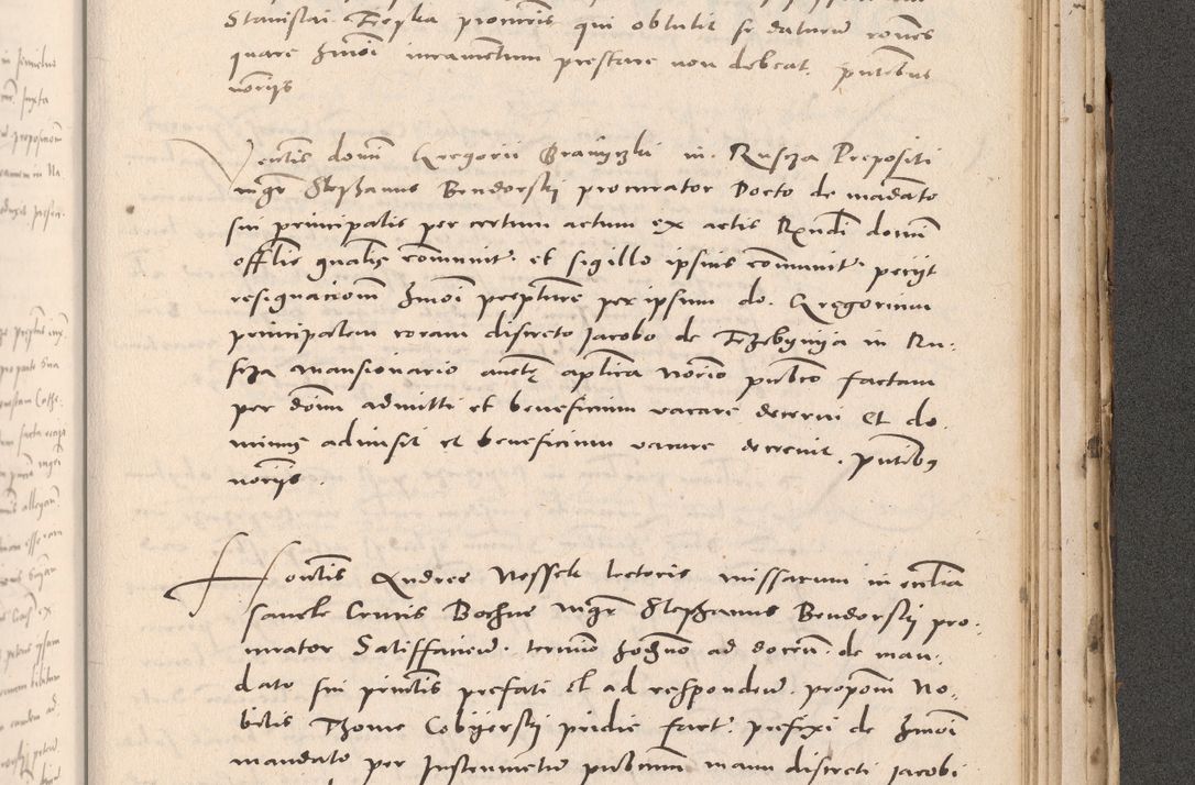 Zdjęcie nr 999 dla obiektu archiwalnego: Acta actorum causarum, sententiarum tam diffinitivarum quam interloquutoriarum, decretorum, obligationum, quietationum et constitutionum procuratorum coram reverendo domino Stanislao Schlomovski praeposito Calissiensi, archidiacono Sandecensi, canonico vicarioque in spiritualibus generali Cracocoviensi ad annum Domini millesimum quingentesimum quinquagesimum sextum, cuius indicatio quatuor decima, pontificatus sanctissimi in Christo patris domini Pauli divina providencia pape quarti anno ipsius