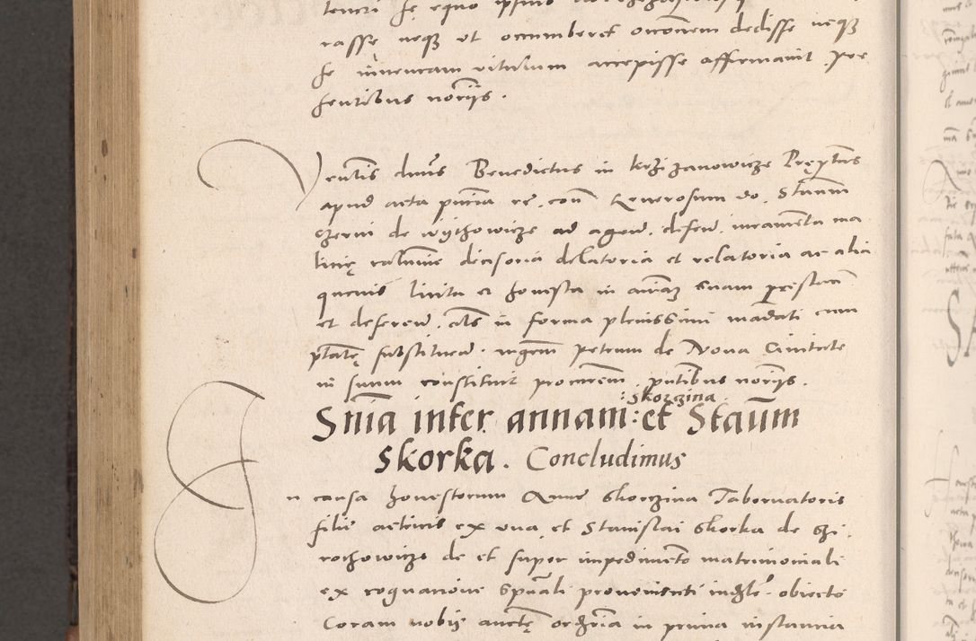 Zdjęcie nr 1002 dla obiektu archiwalnego: Acta actorum causarum, sententiarum tam diffinitivarum quam interloquutoriarum, decretorum, obligationum, quietationum et constitutionum procuratorum coram reverendo domino Stanislao Schlomovski praeposito Calissiensi, archidiacono Sandecensi, canonico vicarioque in spiritualibus generali Cracocoviensi ad annum Domini millesimum quingentesimum quinquagesimum sextum, cuius indicatio quatuor decima, pontificatus sanctissimi in Christo patris domini Pauli divina providencia pape quarti anno ipsius