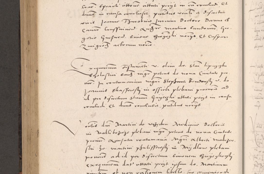 Zdjęcie nr 994 dla obiektu archiwalnego: Acta actorum causarum, sententiarum tam diffinitivarum quam interloquutoriarum, decretorum, obligationum, quietationum et constitutionum procuratorum coram reverendo domino Stanislao Schlomovski praeposito Calissiensi, archidiacono Sandecensi, canonico vicarioque in spiritualibus generali Cracocoviensi ad annum Domini millesimum quingentesimum quinquagesimum sextum, cuius indicatio quatuor decima, pontificatus sanctissimi in Christo patris domini Pauli divina providencia pape quarti anno ipsius