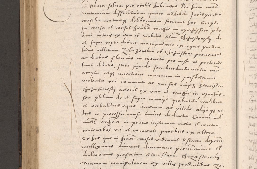 Zdjęcie nr 990 dla obiektu archiwalnego: Acta actorum causarum, sententiarum tam diffinitivarum quam interloquutoriarum, decretorum, obligationum, quietationum et constitutionum procuratorum coram reverendo domino Stanislao Schlomovski praeposito Calissiensi, archidiacono Sandecensi, canonico vicarioque in spiritualibus generali Cracocoviensi ad annum Domini millesimum quingentesimum quinquagesimum sextum, cuius indicatio quatuor decima, pontificatus sanctissimi in Christo patris domini Pauli divina providencia pape quarti anno ipsius