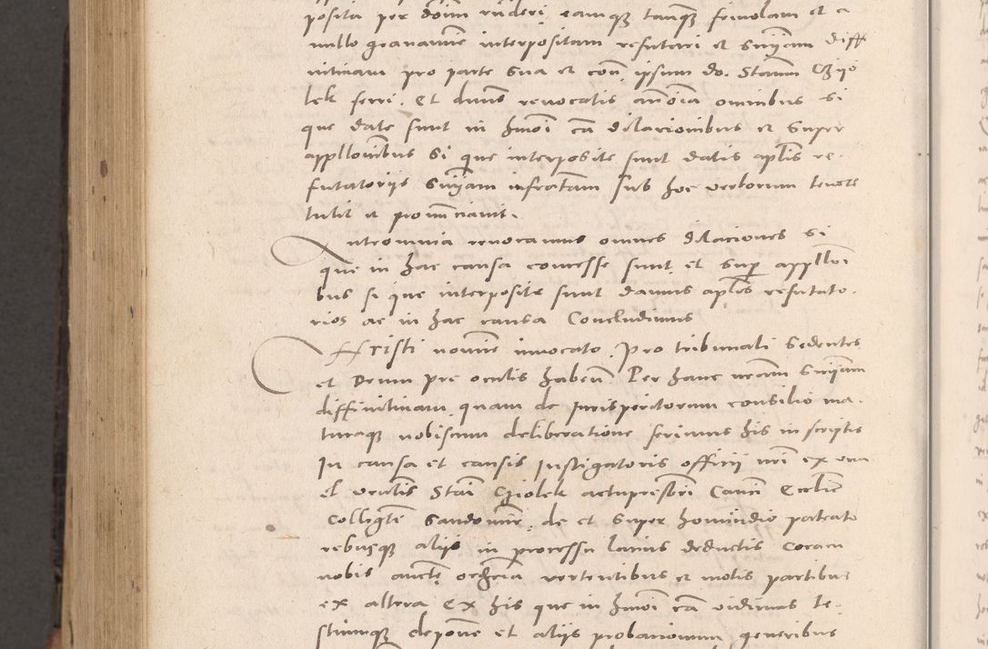 Zdjęcie nr 980 dla obiektu archiwalnego: Acta actorum causarum, sententiarum tam diffinitivarum quam interloquutoriarum, decretorum, obligationum, quietationum et constitutionum procuratorum coram reverendo domino Stanislao Schlomovski praeposito Calissiensi, archidiacono Sandecensi, canonico vicarioque in spiritualibus generali Cracocoviensi ad annum Domini millesimum quingentesimum quinquagesimum sextum, cuius indicatio quatuor decima, pontificatus sanctissimi in Christo patris domini Pauli divina providencia pape quarti anno ipsius