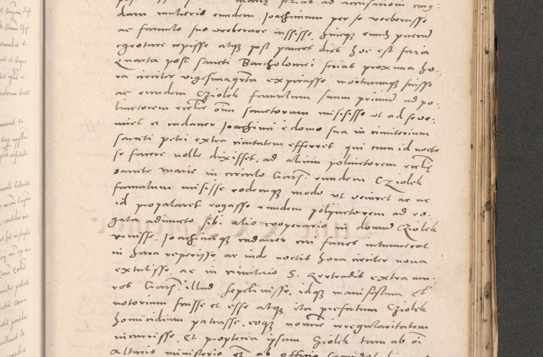 Zdjęcie nr 981 dla obiektu archiwalnego: Acta actorum causarum, sententiarum tam diffinitivarum quam interloquutoriarum, decretorum, obligationum, quietationum et constitutionum procuratorum coram reverendo domino Stanislao Schlomovski praeposito Calissiensi, archidiacono Sandecensi, canonico vicarioque in spiritualibus generali Cracocoviensi ad annum Domini millesimum quingentesimum quinquagesimum sextum, cuius indicatio quatuor decima, pontificatus sanctissimi in Christo patris domini Pauli divina providencia pape quarti anno ipsius