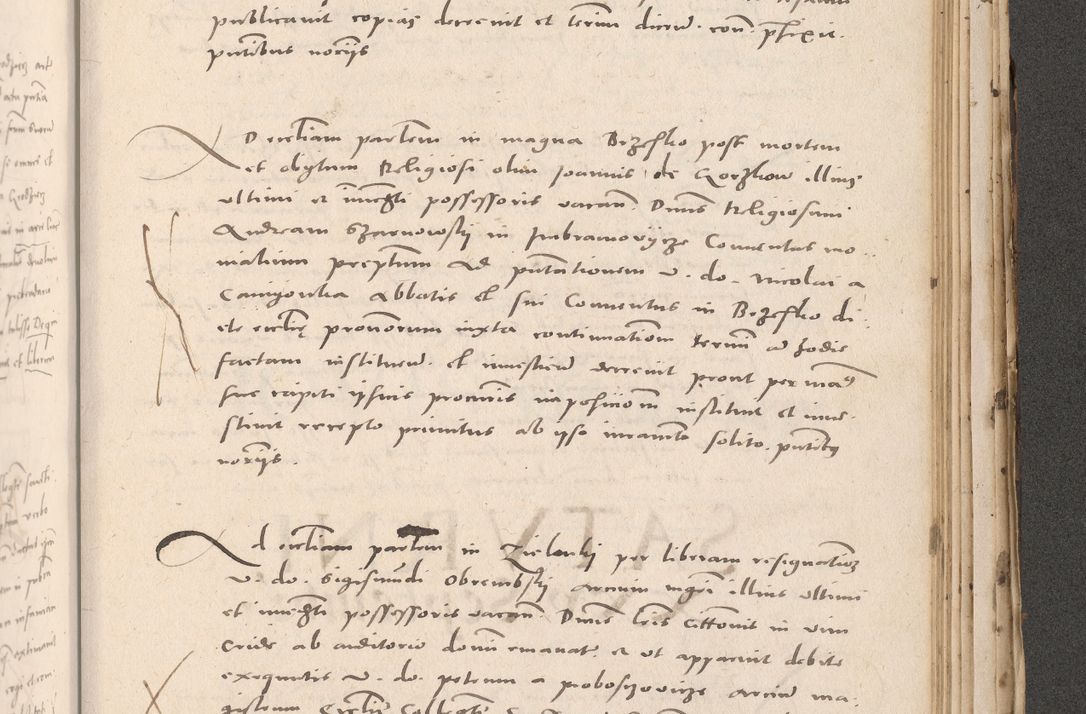 Zdjęcie nr 985 dla obiektu archiwalnego: Acta actorum causarum, sententiarum tam diffinitivarum quam interloquutoriarum, decretorum, obligationum, quietationum et constitutionum procuratorum coram reverendo domino Stanislao Schlomovski praeposito Calissiensi, archidiacono Sandecensi, canonico vicarioque in spiritualibus generali Cracocoviensi ad annum Domini millesimum quingentesimum quinquagesimum sextum, cuius indicatio quatuor decima, pontificatus sanctissimi in Christo patris domini Pauli divina providencia pape quarti anno ipsius