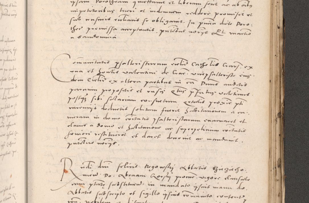 Zdjęcie nr 977 dla obiektu archiwalnego: Acta actorum causarum, sententiarum tam diffinitivarum quam interloquutoriarum, decretorum, obligationum, quietationum et constitutionum procuratorum coram reverendo domino Stanislao Schlomovski praeposito Calissiensi, archidiacono Sandecensi, canonico vicarioque in spiritualibus generali Cracocoviensi ad annum Domini millesimum quingentesimum quinquagesimum sextum, cuius indicatio quatuor decima, pontificatus sanctissimi in Christo patris domini Pauli divina providencia pape quarti anno ipsius