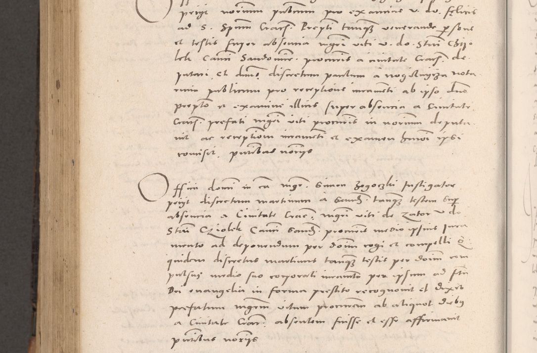 Zdjęcie nr 978 dla obiektu archiwalnego: Acta actorum causarum, sententiarum tam diffinitivarum quam interloquutoriarum, decretorum, obligationum, quietationum et constitutionum procuratorum coram reverendo domino Stanislao Schlomovski praeposito Calissiensi, archidiacono Sandecensi, canonico vicarioque in spiritualibus generali Cracocoviensi ad annum Domini millesimum quingentesimum quinquagesimum sextum, cuius indicatio quatuor decima, pontificatus sanctissimi in Christo patris domini Pauli divina providencia pape quarti anno ipsius