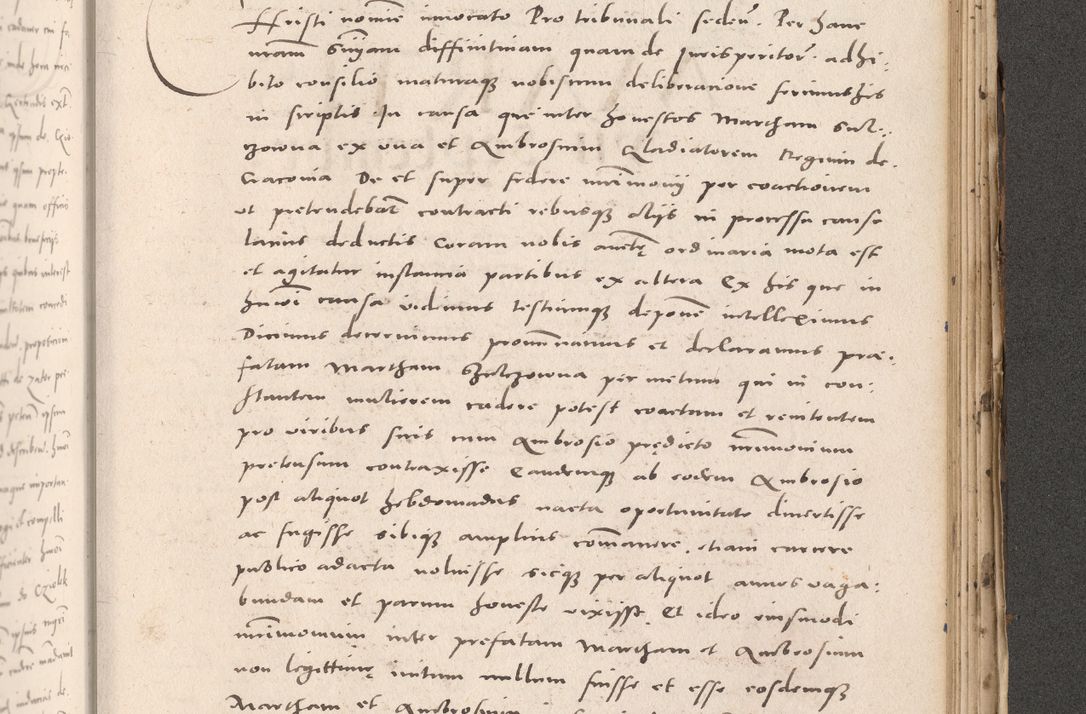 Zdjęcie nr 957 dla obiektu archiwalnego: Acta actorum causarum, sententiarum tam diffinitivarum quam interloquutoriarum, decretorum, obligationum, quietationum et constitutionum procuratorum coram reverendo domino Stanislao Schlomovski praeposito Calissiensi, archidiacono Sandecensi, canonico vicarioque in spiritualibus generali Cracocoviensi ad annum Domini millesimum quingentesimum quinquagesimum sextum, cuius indicatio quatuor decima, pontificatus sanctissimi in Christo patris domini Pauli divina providencia pape quarti anno ipsius
