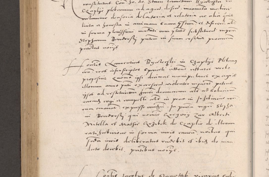Zdjęcie nr 960 dla obiektu archiwalnego: Acta actorum causarum, sententiarum tam diffinitivarum quam interloquutoriarum, decretorum, obligationum, quietationum et constitutionum procuratorum coram reverendo domino Stanislao Schlomovski praeposito Calissiensi, archidiacono Sandecensi, canonico vicarioque in spiritualibus generali Cracocoviensi ad annum Domini millesimum quingentesimum quinquagesimum sextum, cuius indicatio quatuor decima, pontificatus sanctissimi in Christo patris domini Pauli divina providencia pape quarti anno ipsius