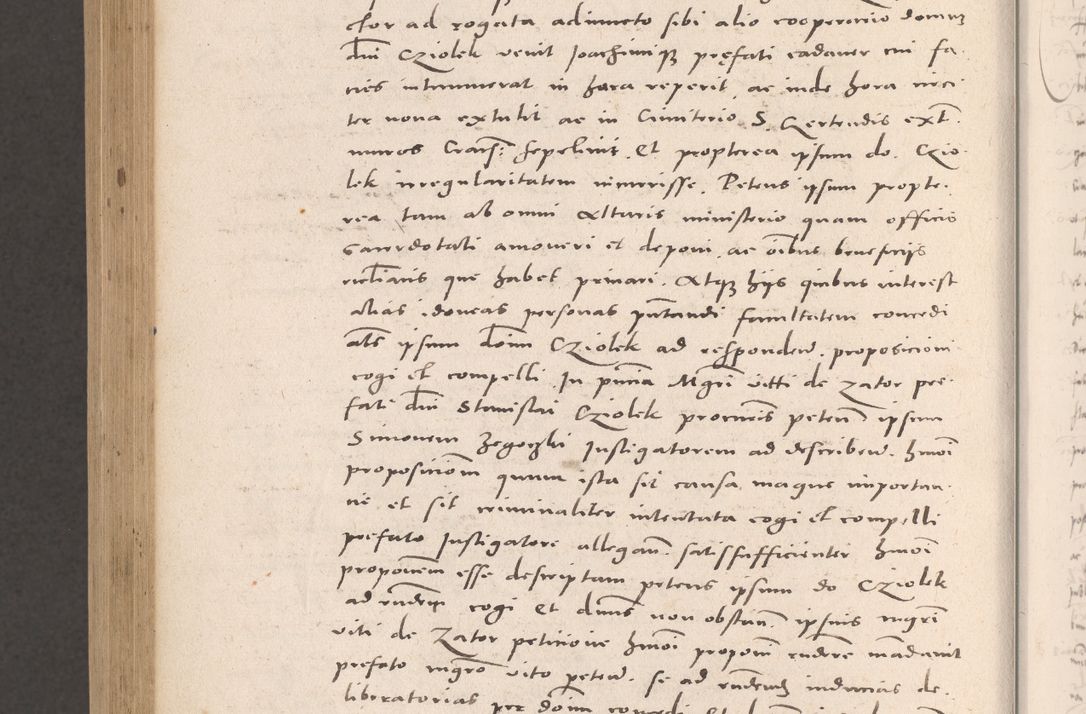 Zdjęcie nr 956 dla obiektu archiwalnego: Acta actorum causarum, sententiarum tam diffinitivarum quam interloquutoriarum, decretorum, obligationum, quietationum et constitutionum procuratorum coram reverendo domino Stanislao Schlomovski praeposito Calissiensi, archidiacono Sandecensi, canonico vicarioque in spiritualibus generali Cracocoviensi ad annum Domini millesimum quingentesimum quinquagesimum sextum, cuius indicatio quatuor decima, pontificatus sanctissimi in Christo patris domini Pauli divina providencia pape quarti anno ipsius