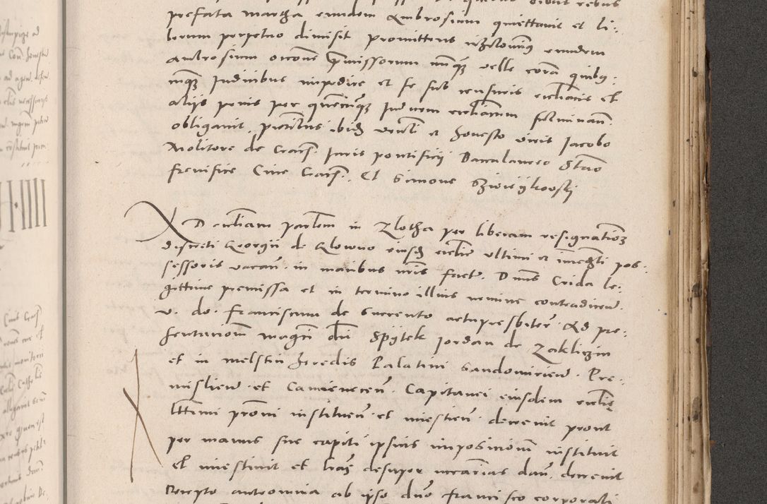Zdjęcie nr 953 dla obiektu archiwalnego: Acta actorum causarum, sententiarum tam diffinitivarum quam interloquutoriarum, decretorum, obligationum, quietationum et constitutionum procuratorum coram reverendo domino Stanislao Schlomovski praeposito Calissiensi, archidiacono Sandecensi, canonico vicarioque in spiritualibus generali Cracocoviensi ad annum Domini millesimum quingentesimum quinquagesimum sextum, cuius indicatio quatuor decima, pontificatus sanctissimi in Christo patris domini Pauli divina providencia pape quarti anno ipsius