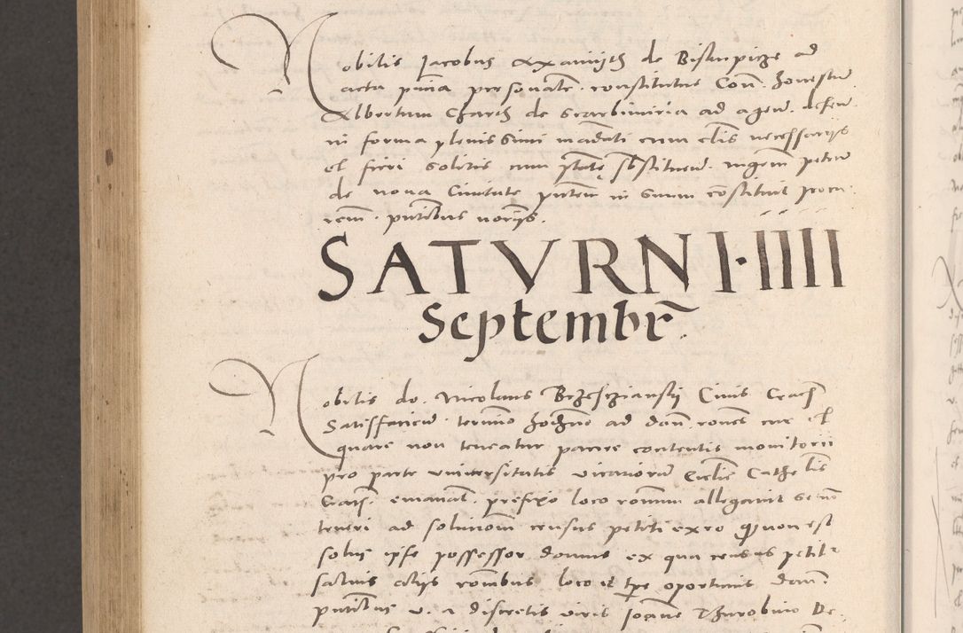 Zdjęcie nr 952 dla obiektu archiwalnego: Acta actorum causarum, sententiarum tam diffinitivarum quam interloquutoriarum, decretorum, obligationum, quietationum et constitutionum procuratorum coram reverendo domino Stanislao Schlomovski praeposito Calissiensi, archidiacono Sandecensi, canonico vicarioque in spiritualibus generali Cracocoviensi ad annum Domini millesimum quingentesimum quinquagesimum sextum, cuius indicatio quatuor decima, pontificatus sanctissimi in Christo patris domini Pauli divina providencia pape quarti anno ipsius