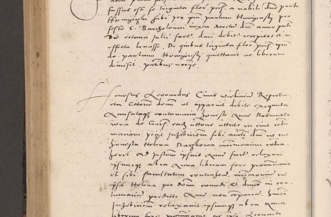 Zdjęcie nr 940 dla obiektu archiwalnego: Acta actorum causarum, sententiarum tam diffinitivarum quam interloquutoriarum, decretorum, obligationum, quietationum et constitutionum procuratorum coram reverendo domino Stanislao Schlomovski praeposito Calissiensi, archidiacono Sandecensi, canonico vicarioque in spiritualibus generali Cracocoviensi ad annum Domini millesimum quingentesimum quinquagesimum sextum, cuius indicatio quatuor decima, pontificatus sanctissimi in Christo patris domini Pauli divina providencia pape quarti anno ipsius