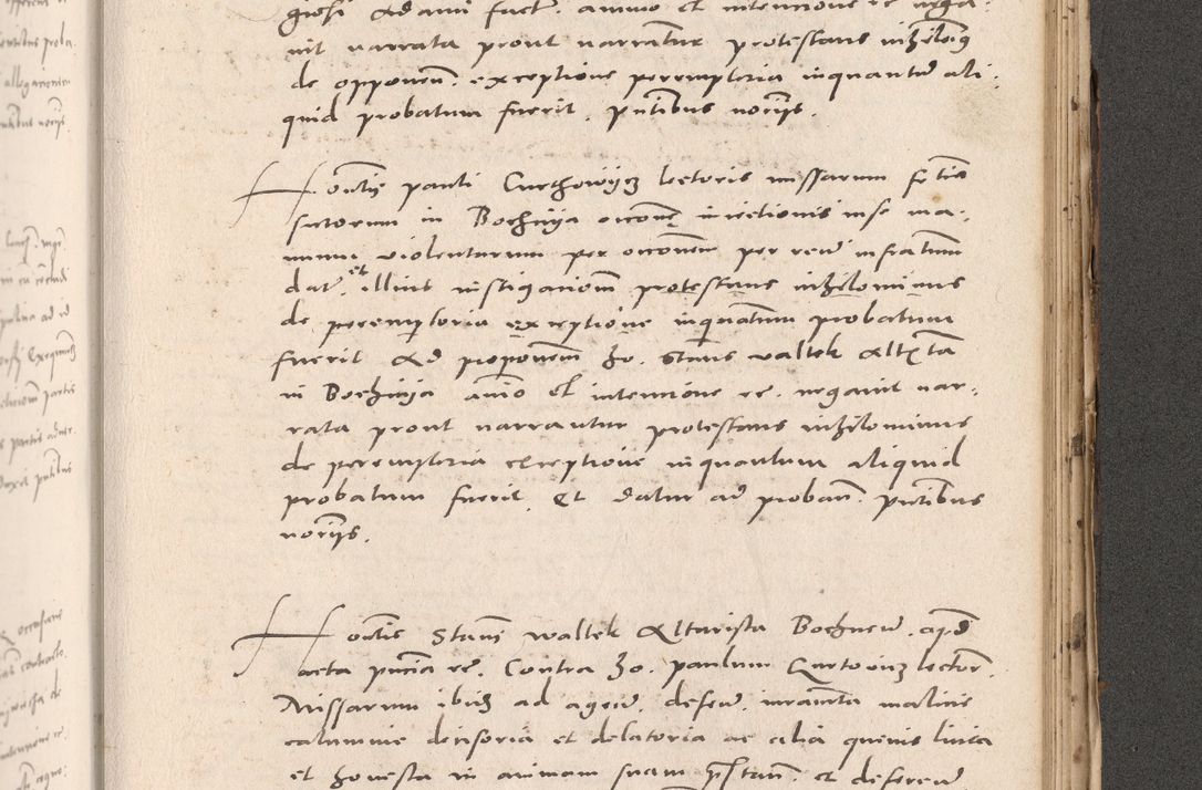 Zdjęcie nr 939 dla obiektu archiwalnego: Acta actorum causarum, sententiarum tam diffinitivarum quam interloquutoriarum, decretorum, obligationum, quietationum et constitutionum procuratorum coram reverendo domino Stanislao Schlomovski praeposito Calissiensi, archidiacono Sandecensi, canonico vicarioque in spiritualibus generali Cracocoviensi ad annum Domini millesimum quingentesimum quinquagesimum sextum, cuius indicatio quatuor decima, pontificatus sanctissimi in Christo patris domini Pauli divina providencia pape quarti anno ipsius