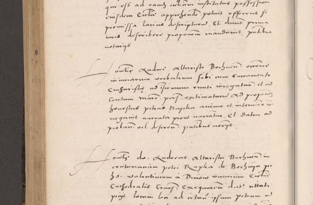 Zdjęcie nr 934 dla obiektu archiwalnego: Acta actorum causarum, sententiarum tam diffinitivarum quam interloquutoriarum, decretorum, obligationum, quietationum et constitutionum procuratorum coram reverendo domino Stanislao Schlomovski praeposito Calissiensi, archidiacono Sandecensi, canonico vicarioque in spiritualibus generali Cracocoviensi ad annum Domini millesimum quingentesimum quinquagesimum sextum, cuius indicatio quatuor decima, pontificatus sanctissimi in Christo patris domini Pauli divina providencia pape quarti anno ipsius