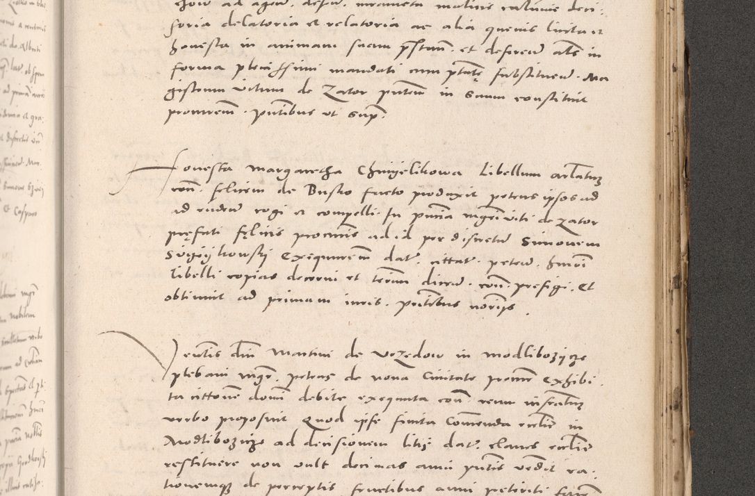 Zdjęcie nr 933 dla obiektu archiwalnego: Acta actorum causarum, sententiarum tam diffinitivarum quam interloquutoriarum, decretorum, obligationum, quietationum et constitutionum procuratorum coram reverendo domino Stanislao Schlomovski praeposito Calissiensi, archidiacono Sandecensi, canonico vicarioque in spiritualibus generali Cracocoviensi ad annum Domini millesimum quingentesimum quinquagesimum sextum, cuius indicatio quatuor decima, pontificatus sanctissimi in Christo patris domini Pauli divina providencia pape quarti anno ipsius