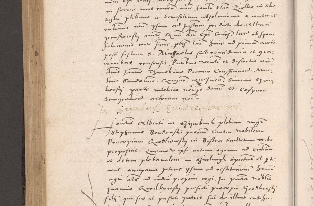 Zdjęcie nr 932 dla obiektu archiwalnego: Acta actorum causarum, sententiarum tam diffinitivarum quam interloquutoriarum, decretorum, obligationum, quietationum et constitutionum procuratorum coram reverendo domino Stanislao Schlomovski praeposito Calissiensi, archidiacono Sandecensi, canonico vicarioque in spiritualibus generali Cracocoviensi ad annum Domini millesimum quingentesimum quinquagesimum sextum, cuius indicatio quatuor decima, pontificatus sanctissimi in Christo patris domini Pauli divina providencia pape quarti anno ipsius