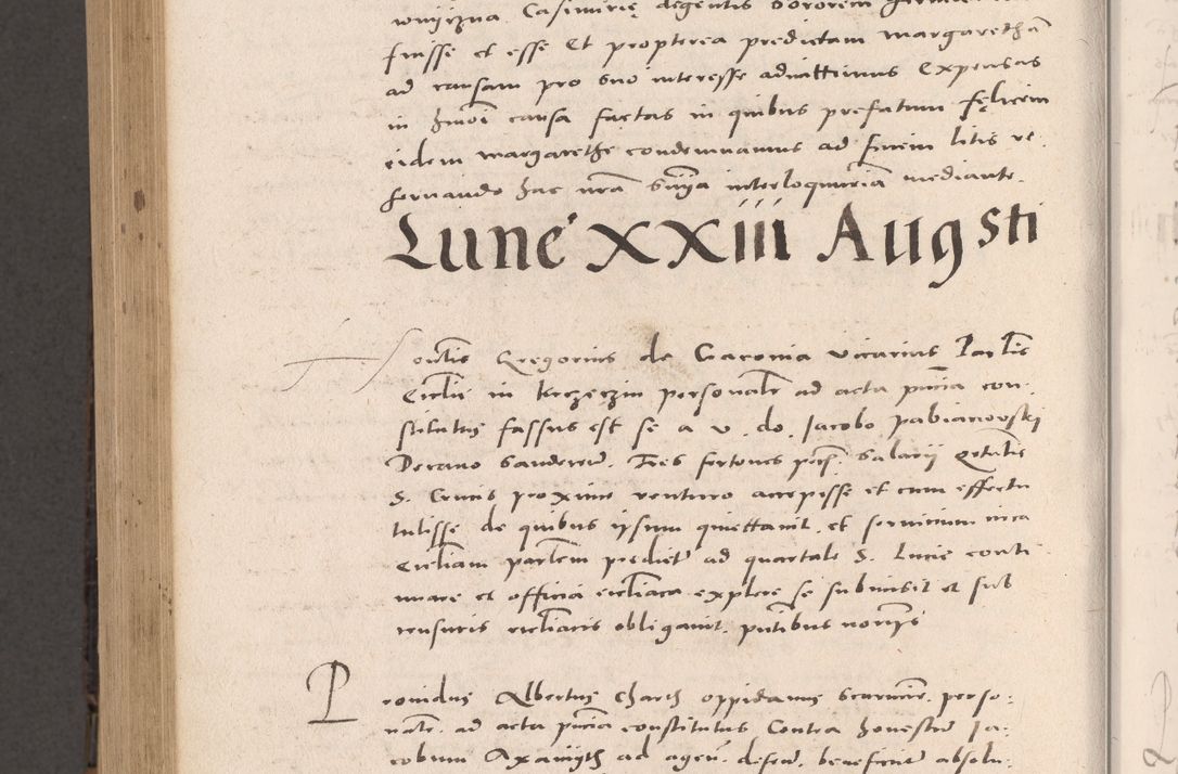 Zdjęcie nr 930 dla obiektu archiwalnego: Acta actorum causarum, sententiarum tam diffinitivarum quam interloquutoriarum, decretorum, obligationum, quietationum et constitutionum procuratorum coram reverendo domino Stanislao Schlomovski praeposito Calissiensi, archidiacono Sandecensi, canonico vicarioque in spiritualibus generali Cracocoviensi ad annum Domini millesimum quingentesimum quinquagesimum sextum, cuius indicatio quatuor decima, pontificatus sanctissimi in Christo patris domini Pauli divina providencia pape quarti anno ipsius