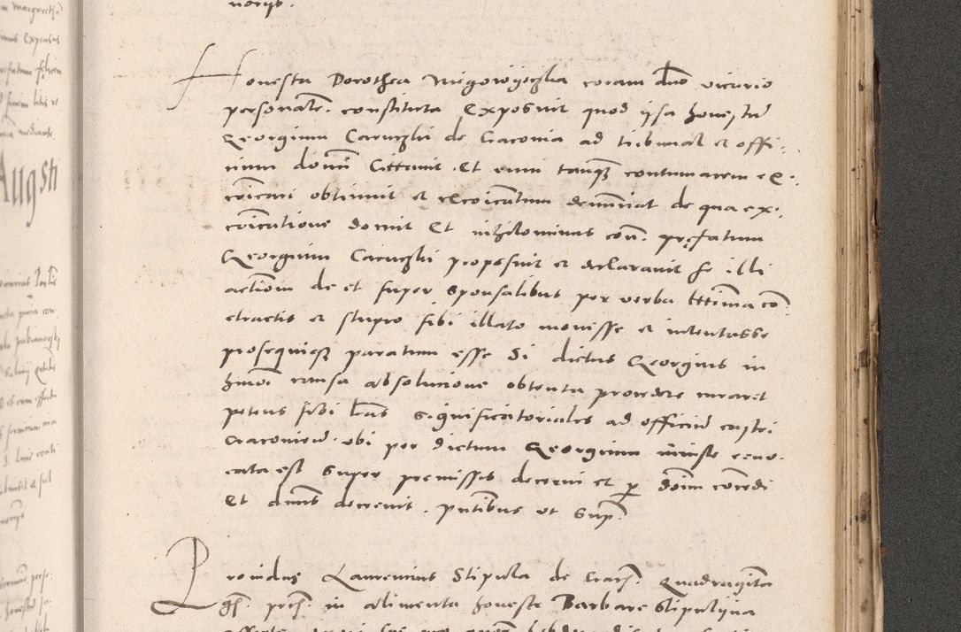 Zdjęcie nr 931 dla obiektu archiwalnego: Acta actorum causarum, sententiarum tam diffinitivarum quam interloquutoriarum, decretorum, obligationum, quietationum et constitutionum procuratorum coram reverendo domino Stanislao Schlomovski praeposito Calissiensi, archidiacono Sandecensi, canonico vicarioque in spiritualibus generali Cracocoviensi ad annum Domini millesimum quingentesimum quinquagesimum sextum, cuius indicatio quatuor decima, pontificatus sanctissimi in Christo patris domini Pauli divina providencia pape quarti anno ipsius
