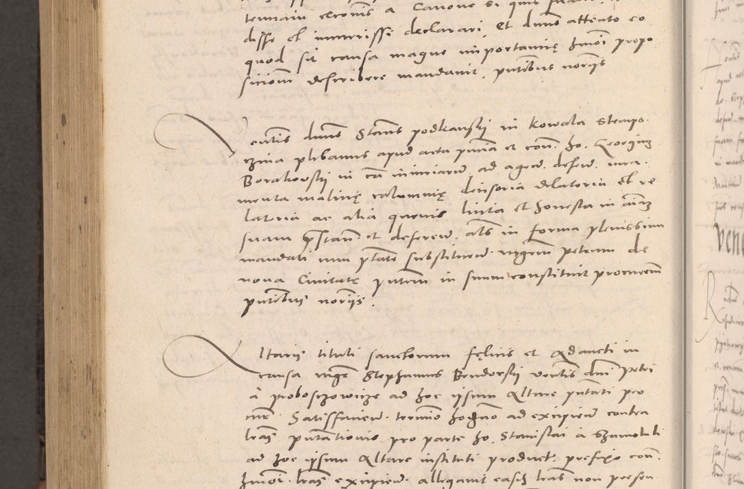 Zdjęcie nr 1066 dla obiektu archiwalnego: Acta actorum causarum, sententiarum tam diffinitivarum quam interloquutoriarum, decretorum, obligationum, quietationum et constitutionum procuratorum coram reverendo domino Stanislao Schlomovski praeposito Calissiensi, archidiacono Sandecensi, canonico vicarioque in spiritualibus generali Cracocoviensi ad annum Domini millesimum quingentesimum quinquagesimum sextum, cuius indicatio quatuor decima, pontificatus sanctissimi in Christo patris domini Pauli divina providencia pape quarti anno ipsius