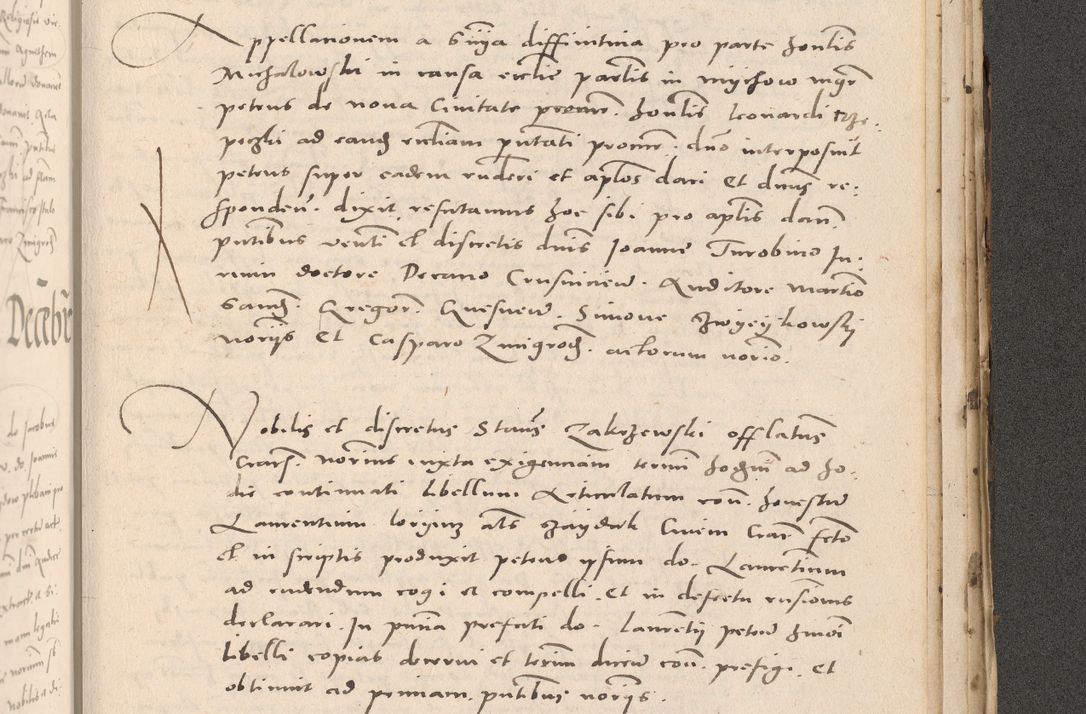 Zdjęcie nr 1063 dla obiektu archiwalnego: Acta actorum causarum, sententiarum tam diffinitivarum quam interloquutoriarum, decretorum, obligationum, quietationum et constitutionum procuratorum coram reverendo domino Stanislao Schlomovski praeposito Calissiensi, archidiacono Sandecensi, canonico vicarioque in spiritualibus generali Cracocoviensi ad annum Domini millesimum quingentesimum quinquagesimum sextum, cuius indicatio quatuor decima, pontificatus sanctissimi in Christo patris domini Pauli divina providencia pape quarti anno ipsius