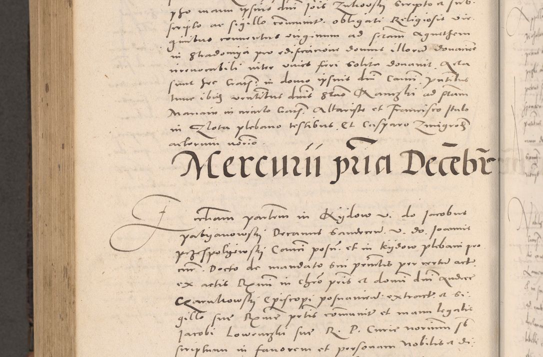 Zdjęcie nr 1062 dla obiektu archiwalnego: Acta actorum causarum, sententiarum tam diffinitivarum quam interloquutoriarum, decretorum, obligationum, quietationum et constitutionum procuratorum coram reverendo domino Stanislao Schlomovski praeposito Calissiensi, archidiacono Sandecensi, canonico vicarioque in spiritualibus generali Cracocoviensi ad annum Domini millesimum quingentesimum quinquagesimum sextum, cuius indicatio quatuor decima, pontificatus sanctissimi in Christo patris domini Pauli divina providencia pape quarti anno ipsius