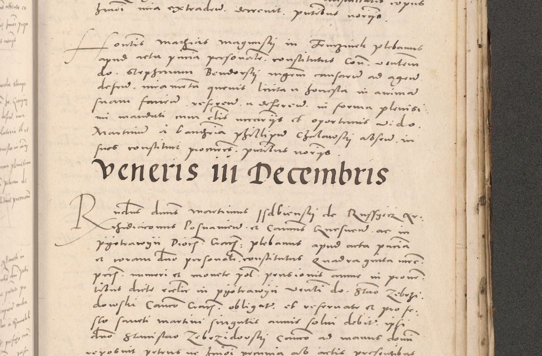 Zdjęcie nr 1067 dla obiektu archiwalnego: Acta actorum causarum, sententiarum tam diffinitivarum quam interloquutoriarum, decretorum, obligationum, quietationum et constitutionum procuratorum coram reverendo domino Stanislao Schlomovski praeposito Calissiensi, archidiacono Sandecensi, canonico vicarioque in spiritualibus generali Cracocoviensi ad annum Domini millesimum quingentesimum quinquagesimum sextum, cuius indicatio quatuor decima, pontificatus sanctissimi in Christo patris domini Pauli divina providencia pape quarti anno ipsius