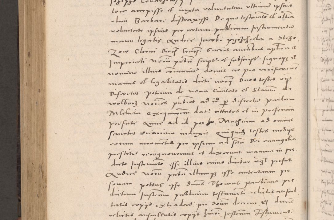 Zdjęcie nr 1058 dla obiektu archiwalnego: Acta actorum causarum, sententiarum tam diffinitivarum quam interloquutoriarum, decretorum, obligationum, quietationum et constitutionum procuratorum coram reverendo domino Stanislao Schlomovski praeposito Calissiensi, archidiacono Sandecensi, canonico vicarioque in spiritualibus generali Cracocoviensi ad annum Domini millesimum quingentesimum quinquagesimum sextum, cuius indicatio quatuor decima, pontificatus sanctissimi in Christo patris domini Pauli divina providencia pape quarti anno ipsius